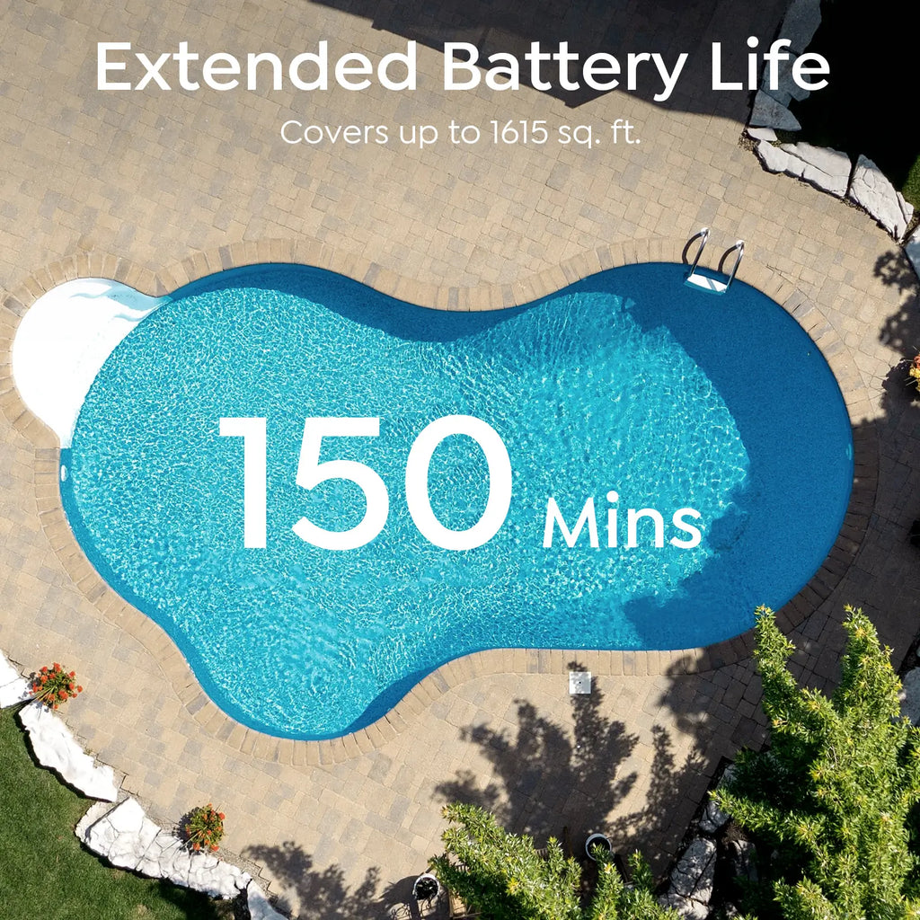 Pool Cleaner Robot with 150 Mins, Multi Cleaning Modes, Wall Climbing, Waterline Scrubbing, 2.5H Fast Charging, Tripe-Motor Strong Suction, C1 Pool Vacuum for Inground Pools, Onyx & Pearl