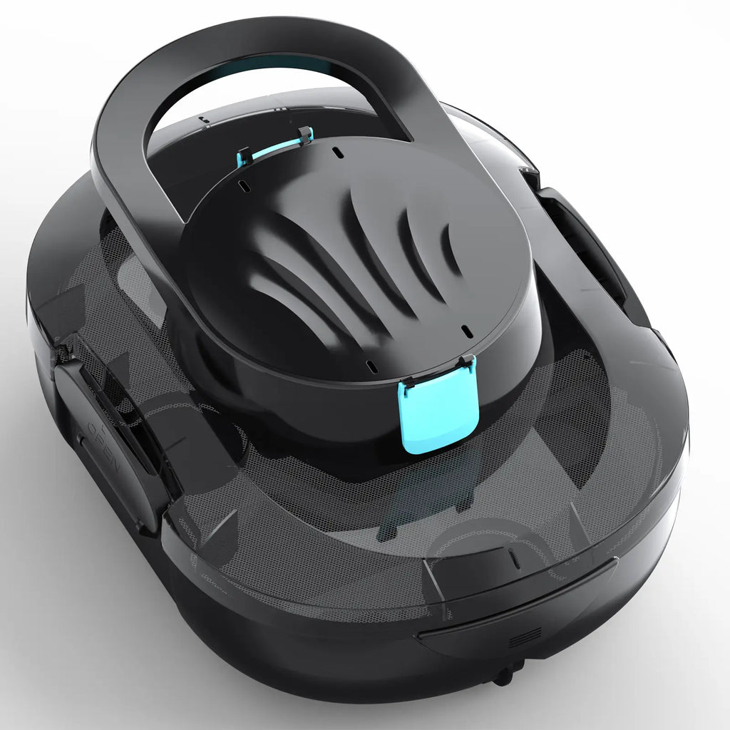 S1 Pro Automatic Pool Cleaner for Above Ground Swimming Pools, Dual-Motor ,Cordless Pool Robot with 120-Min Runtime, Large Debris Capacity, Fast Recharge and Self-Parking Function(Mirror Black)