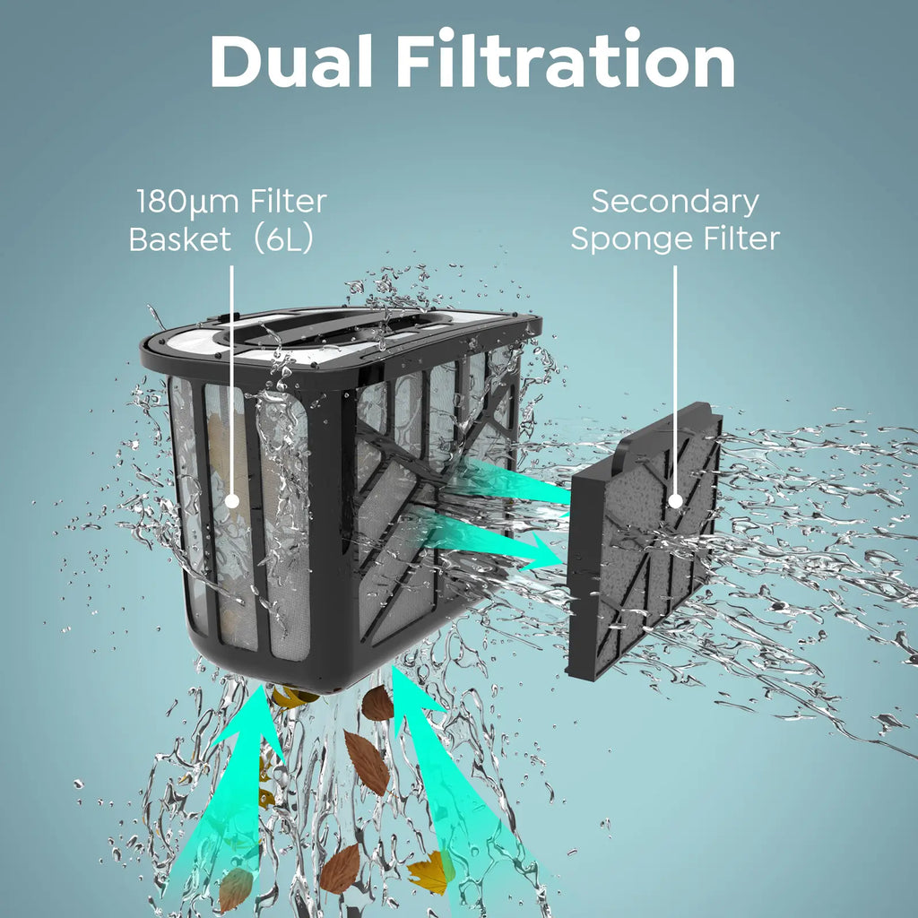 Pleco Pro Cordless Pool Cleaner Robot with 210Min Runtime, Smart AI Navigation, App Control, Strong Wall Climbing, Waterline Cleaning,Dual-Layer Filtration,for In-Ground Pools up to 220㎡,PrussianBlue