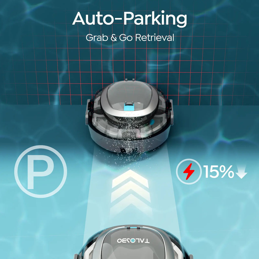 S2 Cordless Pool Vacuum Robot with Strong Suction Motor, Upgraded Filtration, Pool Vacuum for Above-Ground & Flat Pools, Automatic Parking, Anthracite